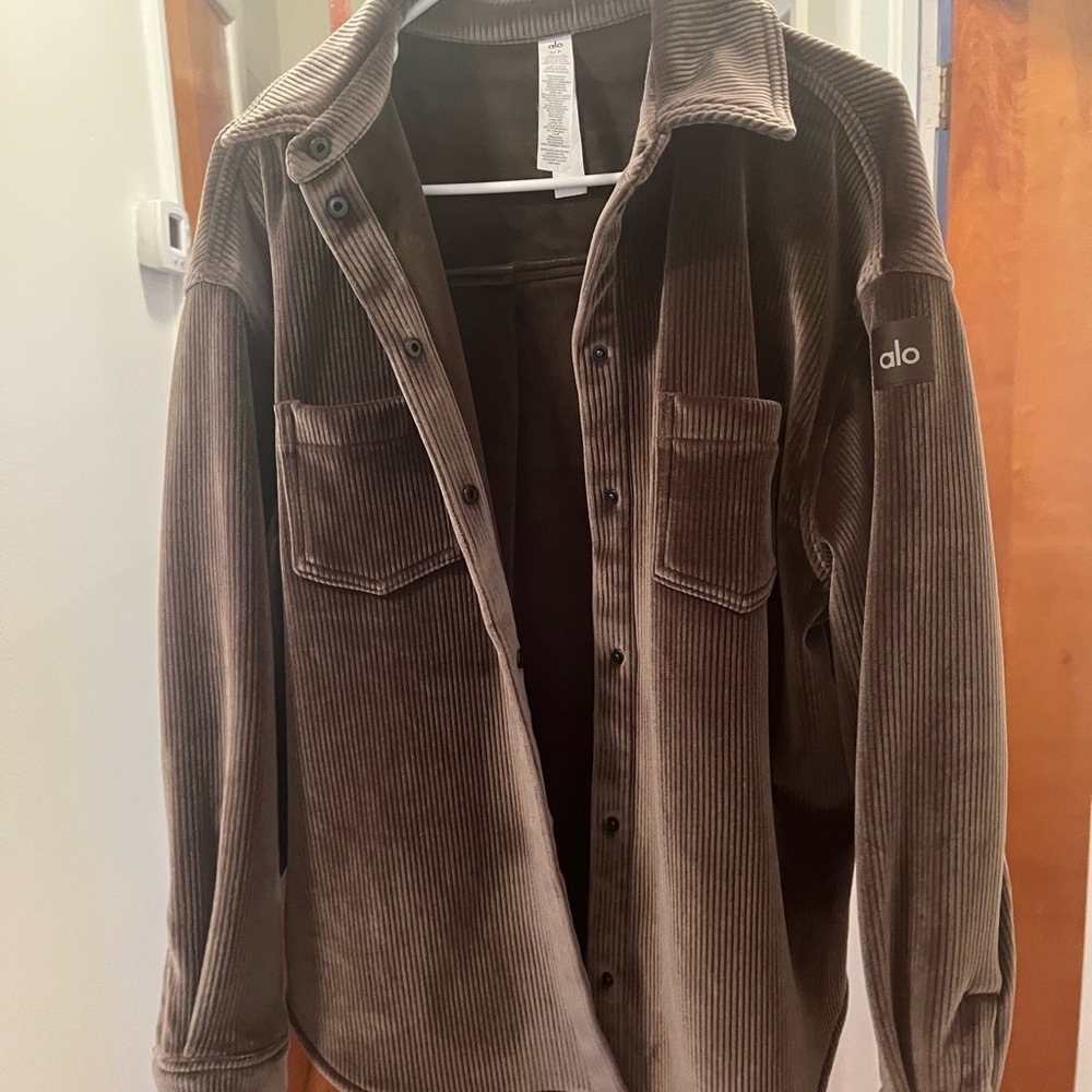 Alo Brown Corduroy Shirt Jacket
